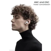 Glrtech T-9 Plus Dokunmatik Şarj Ünitesi Ekranlı Bluetoot Kulaklık Anc-Enc - 2