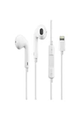 Lightning Girişli Streo Kablolu Kulaklık Beyaz - 1