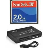 2 Gb Compact Flash Hafıza Kartı - Usb 2.0 Cf Kart Okuyucu - 1
