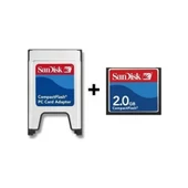 Sandisk Pcmcıa-Cf Compact Flash Adaptör + 2Gb Compact Flash Kart - 1
