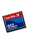 Sandisk 512 Mb Compact Flash Hafıza Kartı - 1