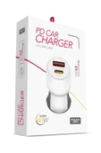 Powerway Cc4.0 Qc40 40W 5V 4 Amper Type C - Usb Araç Şarj Başlığı Beyaz - 1