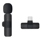 Kablosuz Tekli Lightning Ve Type Girişli Yaka Mikrofonu - 4