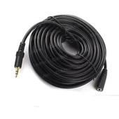 10 Metre Streo Kulaklık Uzatma Kablosu  3,5 Mm Erkek Dişi - 1