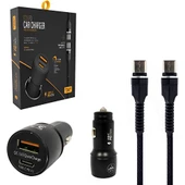 Powerway Telefon Araç Şarj Başlık Pd18W Type-C To Type-C Cc36 - 1