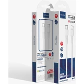 Hepu Type C To Lightning- Lightning To Type C 20W Qc 3.0 Şarj Kablosu 30 Cm - 1