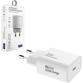 Powerway S25 25W Super Fast Turbo Type-C Başlık Şarj Aleti - 1