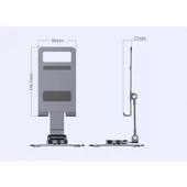 Masa Üstü Metal Tablet Ve Telefon Tutucu - 2