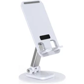 Pmr Masa Üstü Telefon ve Tablet Standı 360 Dönebilen Katlanabilir (12.9 Inç'e Kadar Uyumlu) - 2
