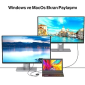 Type C 4 in 1 Çift 4K Hdmi çıkış -20V Pd- Usb 3.0 port - 4