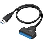 Pmr USB 3.0 2.5 Inç Sata SSD ve HDD Harddisk Kablosu 30CM - 1