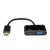Pmr Hdmi to Hdmi -Vga Çevirici Adaptör Ses Çıkışlı - 1