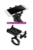 Powerway MT15 Bisiklet Scooter ve Motosiklet İçin Dayanıklı Gidon Uyumlu Telefon Tutucu Alüminyum - 3
