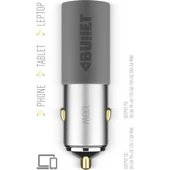 Powerway Bullet 100W Araç Çakmaklık Şarj Cihazı Type-C ve USB Çıkışlı Profesyonel Turbo Hızlı Araç Şarj - 2