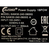 Pmr Cullpower 18POW 24V 0.8A Adaptör - SAW30-240-0800G - 2