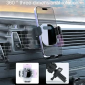 Powerway TT49 Araç İçi Petek İçin Kıskaçlı Destekli Telefon Tutucu - 6