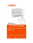 Everon Q.C 3.4 Amper 25w Type To Lightning Şarj Aleti Evr-002 - 4