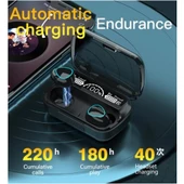 M10 Kulak İçi Dokunmatik Bluetooth Kulaklık Led Göstergeli Powerbankli V5.3 - 3