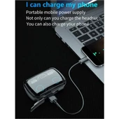 M10 Kulak İçi Dokunmatik Bluetooth Kulaklık Led Göstergeli Powerbankli V5.3 - 1
