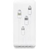 Powerway 10.000 Mah Dijital Göstergeli Kablolu İnce Tasarim Powerbank Tx108 - 3