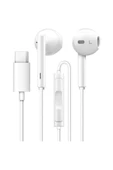 Type C Girişli Streo Kablolu Kulaklık Beyaz - 1