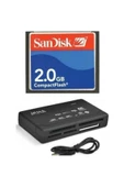 .Sandisk 2 Gb Compact Flash Hafıza Kartı - Usb 2.0 Cf Kart Okuyucu - 1
