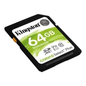 Kingston 64GB SDXC Canvas Select Plus 100R C10 UHS-I U1 V10 Hafıza Kartı - 1