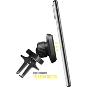 Powerway Tt33 Araç Içi Mıknatıslı Premium Telefon Tutucu Havalandırma Izgarası Uyumlu - 4