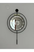 Modern Tasarımlı Metal  Aynalı Duvar Saati - 5