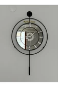 Modern Tasarımlı Metal  Aynalı Duvar Saati - 3