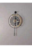 Metal Aynalı ve Işıklı İskandinav Model Saat- Evinize Estetik Dokunuş (70*40 cm) - 3