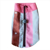 Pink Stars Su itici Yağmurluk Köpek Yağmurluğu - 2