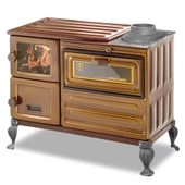 Erendemir Majolik Şömine Kuzine Döküm Pik Ayaklı Soba EK104F-T-P - 1