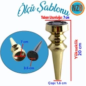 Mobilya Yükseltici Kanepe Koltuk Tv Ünitesi Baza Ayağı Zigon Orta Sehpası Ayak Ayakları 20 cm Altın thumbnail 2