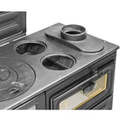 Erendemir Siyah Şömine Kuzine Döküm Pik Ayaklı EM804B-D-P - 6