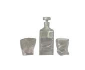 Paşabahçe 93103 Diamond 3 Parça El İmalatı Viski Seti - 1