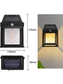 Suya Dayanıklı Hareket Sensörlü Güneş Enerjili Solar LED Dış Mekan Bahçe Lambası - 3