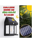 Suya Dayanıklı Hareket Sensörlü Güneş Enerjili Solar LED Dış Mekan Bahçe Lambası - 1