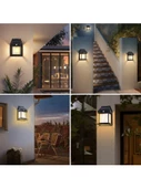 Suya Dayanıklı Hareket Sensörlü Güneş Enerjili Solar LED Dış Mekan Bahçe Lambası - 5