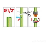 HORTUM TAMİR APARATI EKİ 1/2" CLABER 8619 - 2