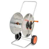 AGRATİ 315 HORTUM MAKARASI TEKERLİ KROM METAL (110mt-1/2'') - 1