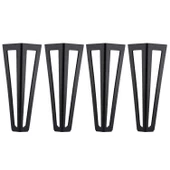 Ovit Metal Siyah 14 Cm Mobilya Koltuk Kanepe Konsol Tv Ünitesi Yükseltici Ayağı Ayakları 4 Adet thumbnail 6