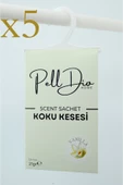 PellDio Home 5'li Beyaz Sabun Dolap Ayakkabılık ve Çekmece Askılı Koku Kesesi Parfümlü Kese - 1