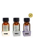 PellDio Home 3'lü Yağ Yasemin Vanilya Lavanta Buhurdanlık Yağı Difüzör Esansı Aromaterapi 3x10ml - 1