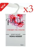 PellDio Home 3'lü Kiraz Çiçeği Parfümlü Dolap Kokusu Ayakkabılık Ve Çekmece Askılı Koku Kesesi Parfümlü Kese - 1