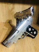 GÜMÜŞ RENK 2 ADET BONCUKLU SİLAH + 21 PAKET PLASTİK BONCUK - 8