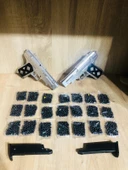 GÜMÜŞ RENK 2 ADET BONCUKLU SİLAH + 21 PAKET PLASTİK BONCUK - 4