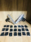 GÜMÜŞ RENK 2 ADET BONCUKLU SİLAH + 21 PAKET PLASTİK BONCUK - 2