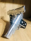 GÜMÜŞ RENK 2 ADET BONCUKLU SİLAH + 21 PAKET PLASTİK BONCUK - 7
