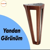 Ovit Metal Antik Bakır 14 cm Mobilya Koltuk Kanepe Konsol Tv Ünitesi Yükseltici Ayağı Ayakları 4 Adet - 3